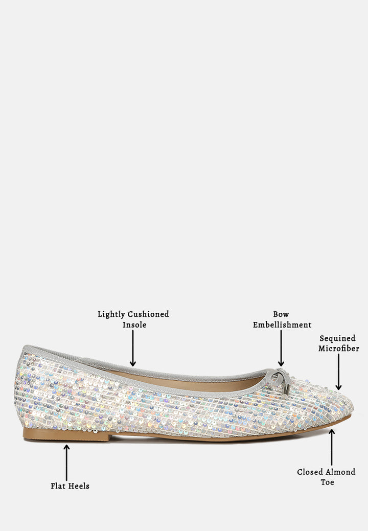 lettie sequin embellished ballet flats#color_silver