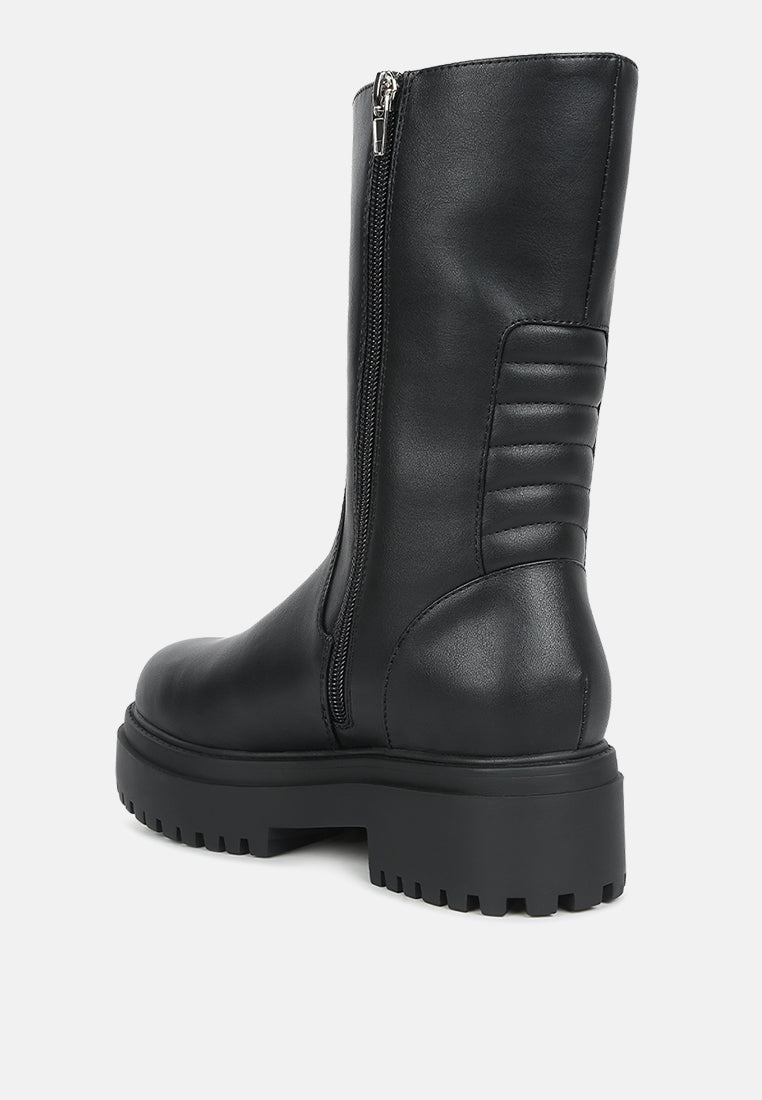 lewisa panelled lug sole boots#color_black