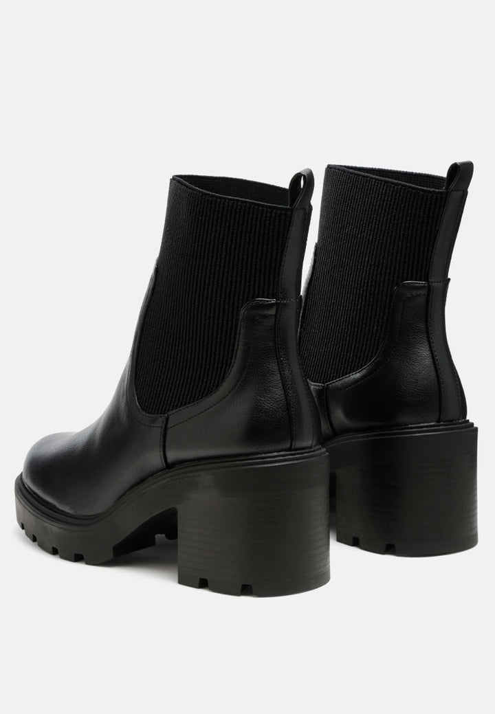liam black sock chunky chelsea boots#color_black