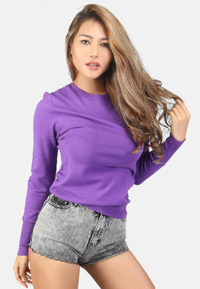 light weight pullover sweater#color_purple