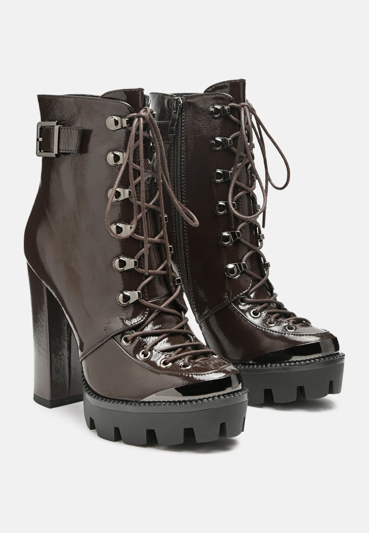 lobra high heel lace up ankle boots#color_dark-brown