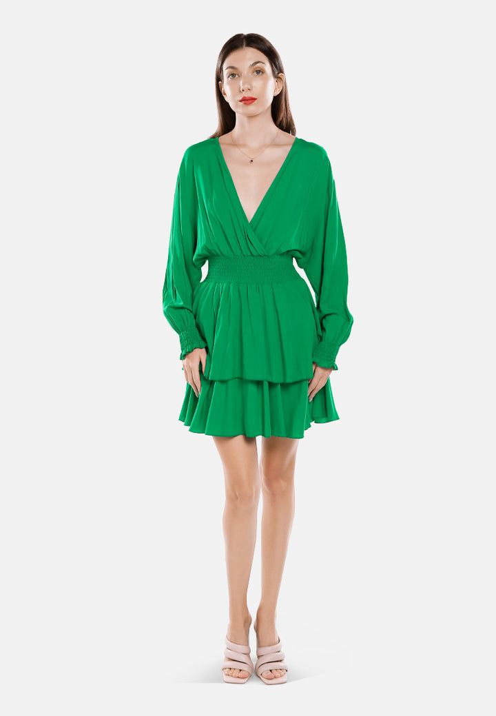 long lantern sleeves dress by ruw#color_green