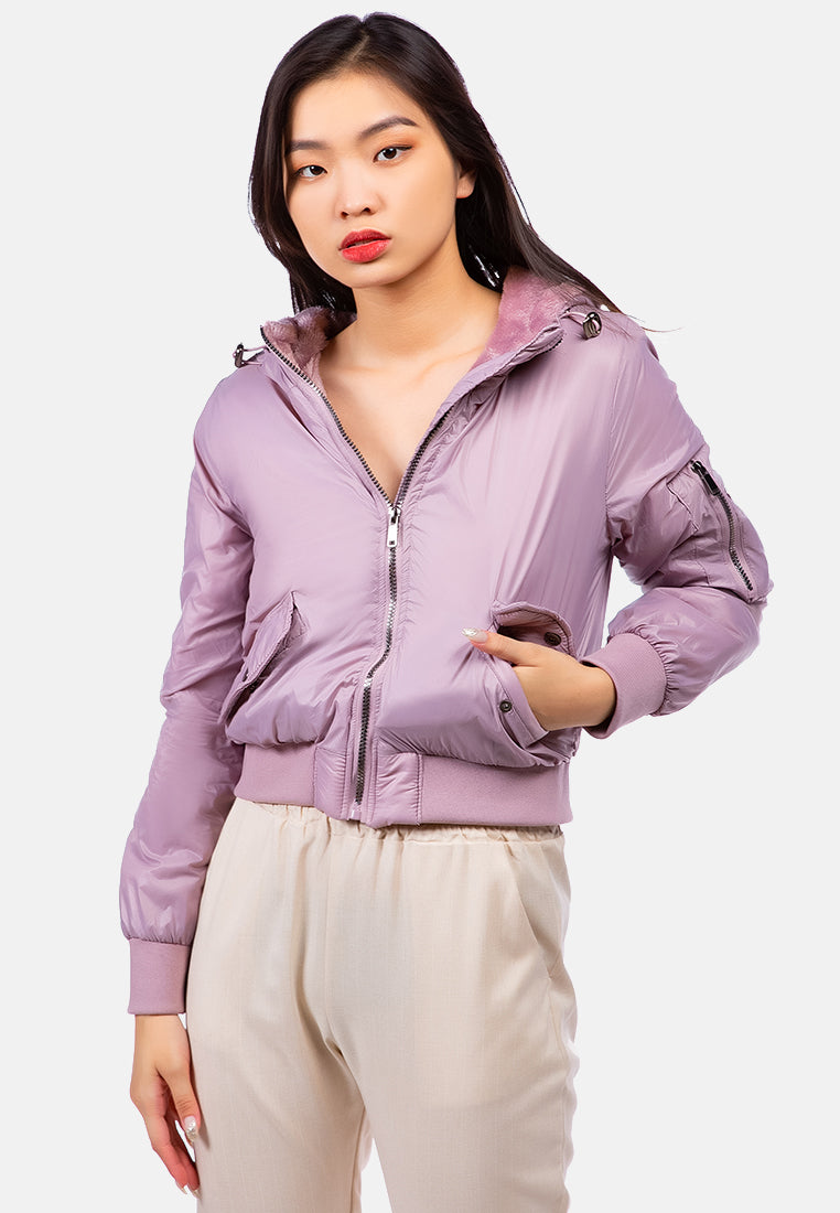 long sleeve hoodie puffer jacket#color_deep-lavender