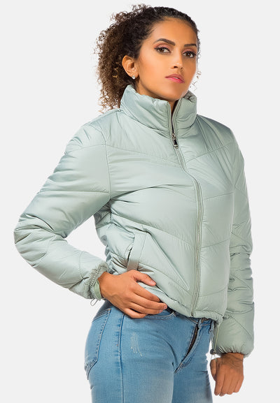 long sleeves puffer jacket#color_sage