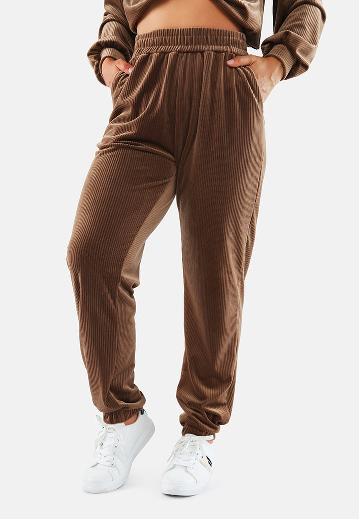 loungewear corduroy pants by ruw#color_brown