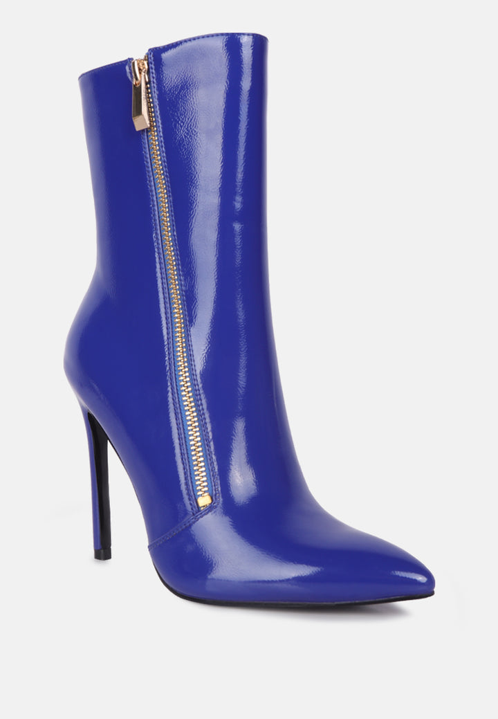 mania high heeled ankle boots#color_dark-blue