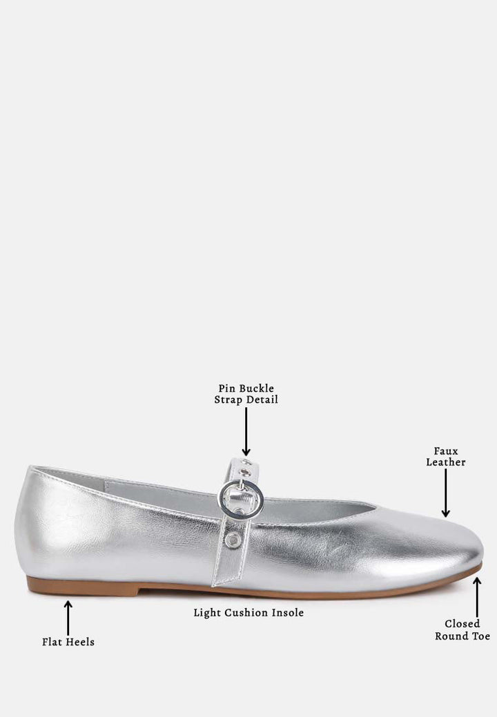 mary jane ballerinas by rag#color_silver