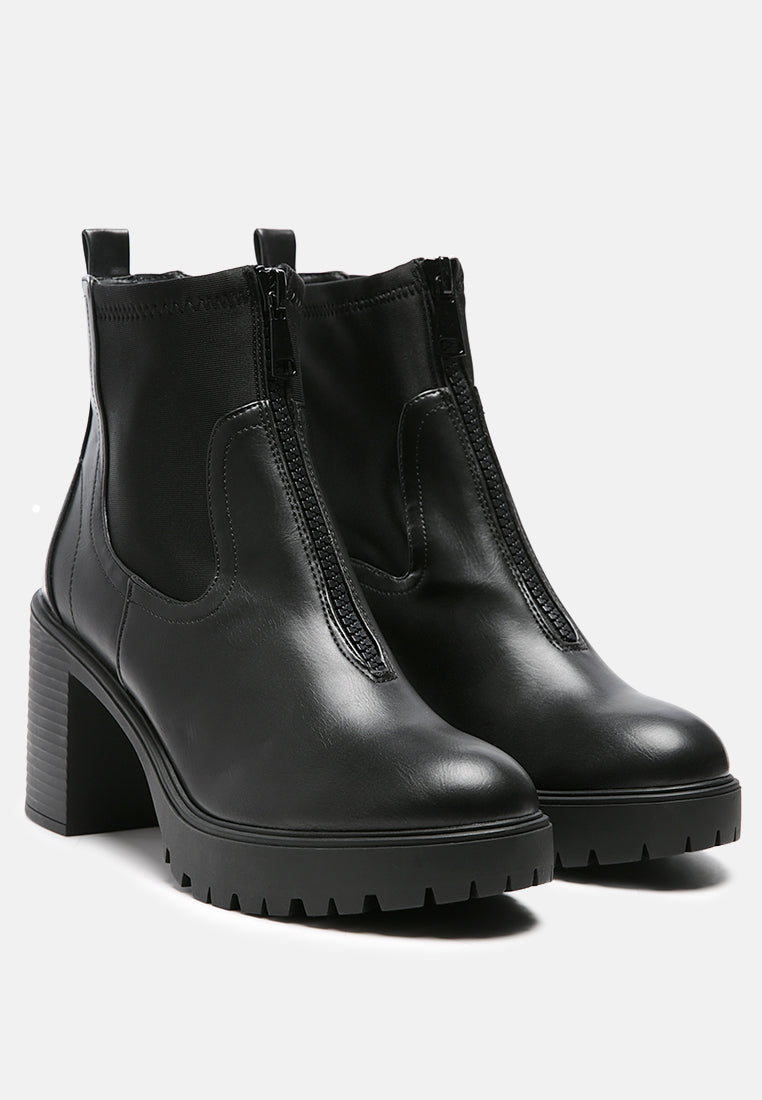 mathilda heeled ankle boots with top zipper#color_black