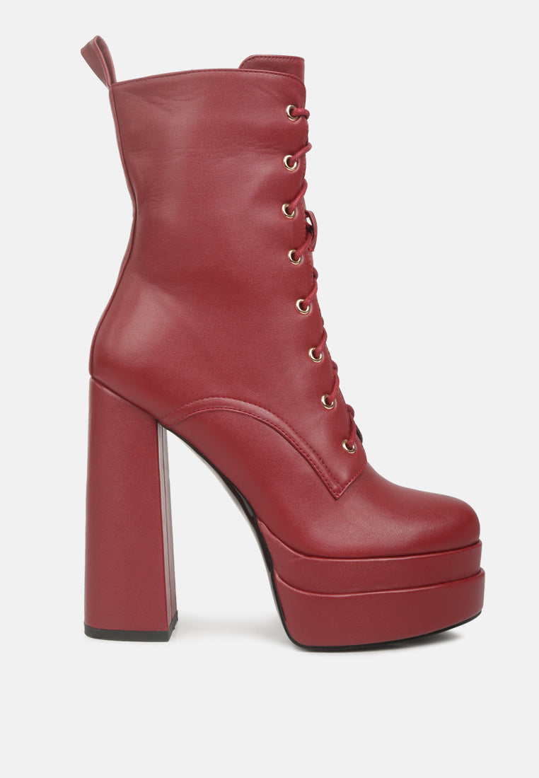 meows faux leather high heeled ankle boots#color_burgundy