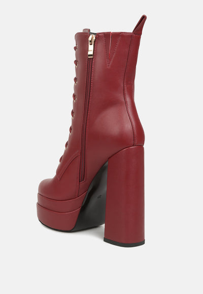 meows faux leather high heeled ankle boots#color_burgundy