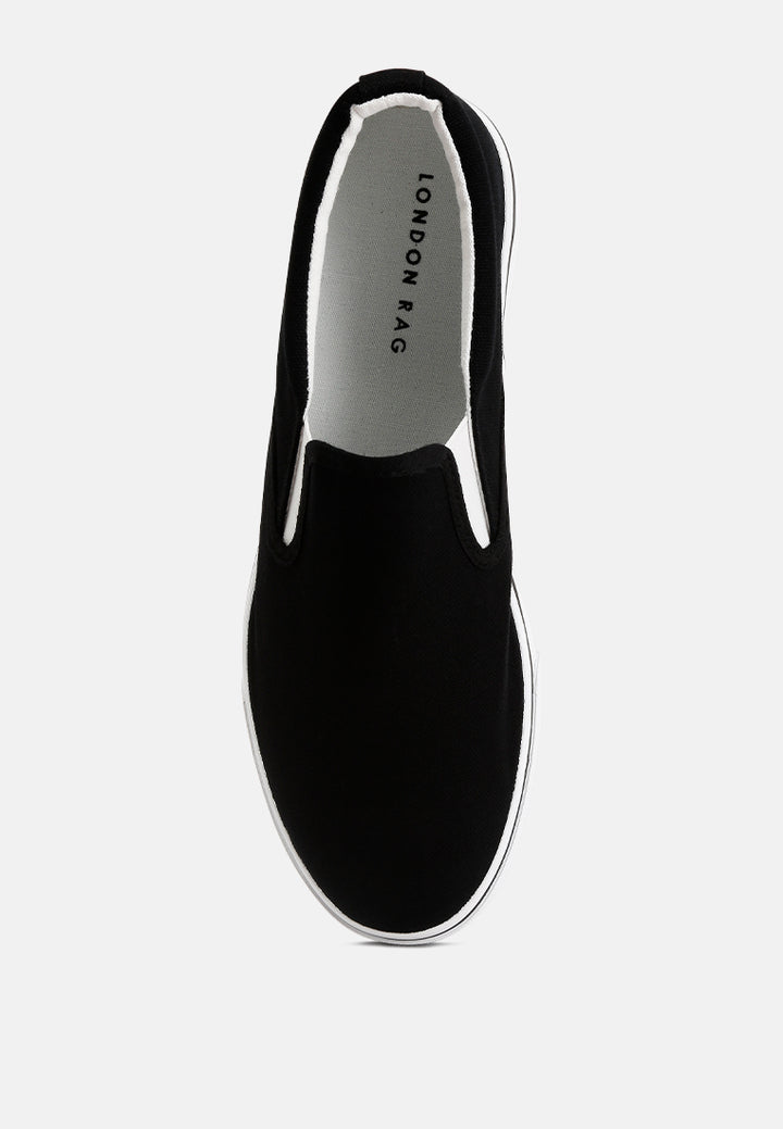 merlin canvas slip on sneakers#color_black