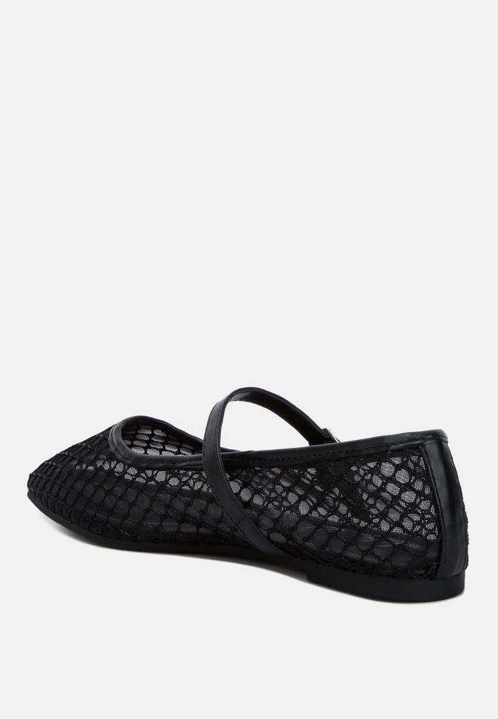 mesh mary jane flat by rag#color_black