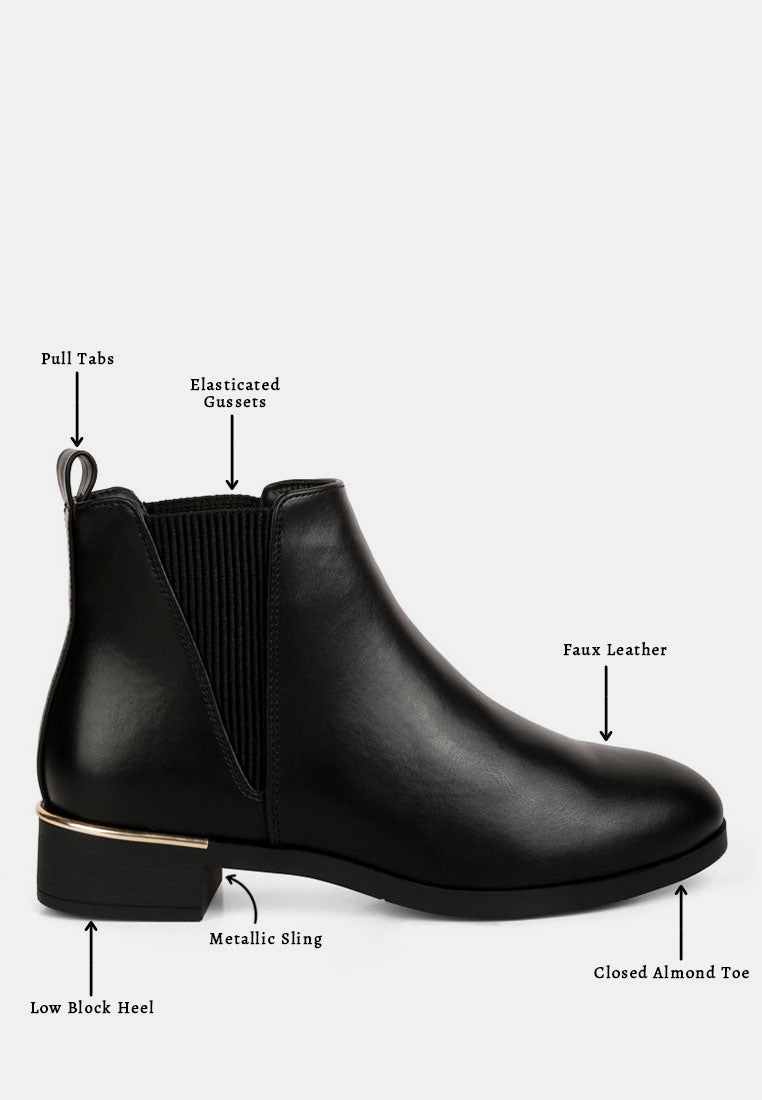 metallic sling detail chelsea boots#color_black
