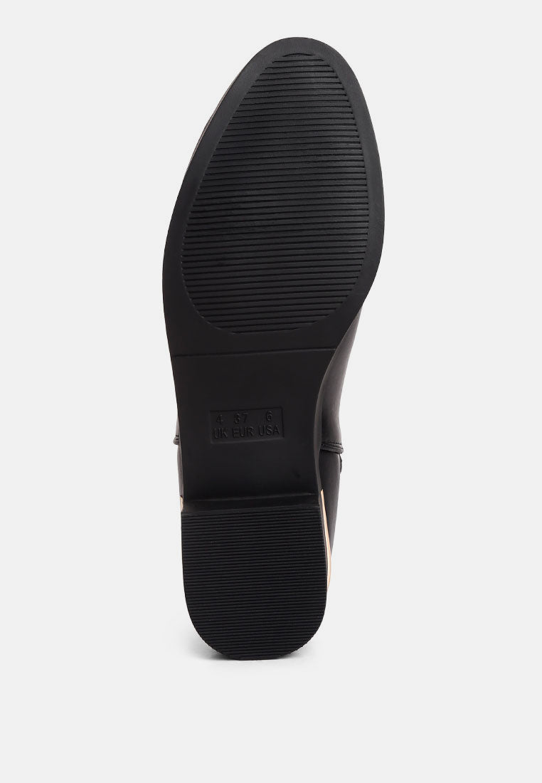 amara metallic sling detail chelsea boots#color_black