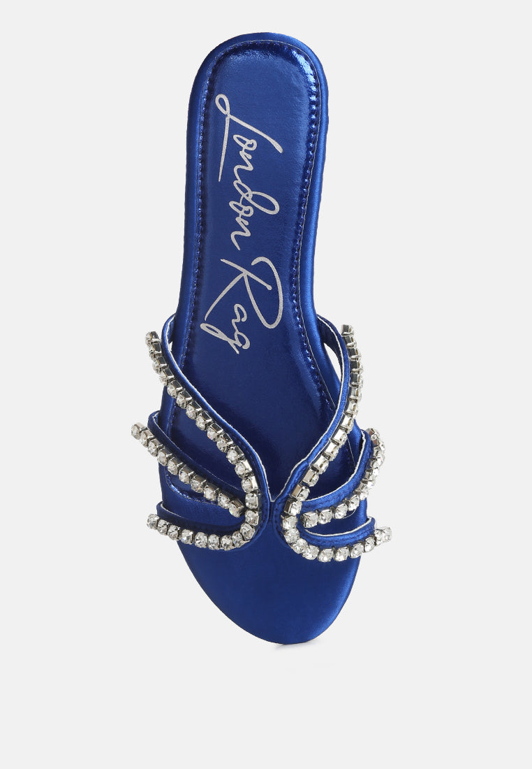 mezzie dimante strap  flat sandals#color_blue