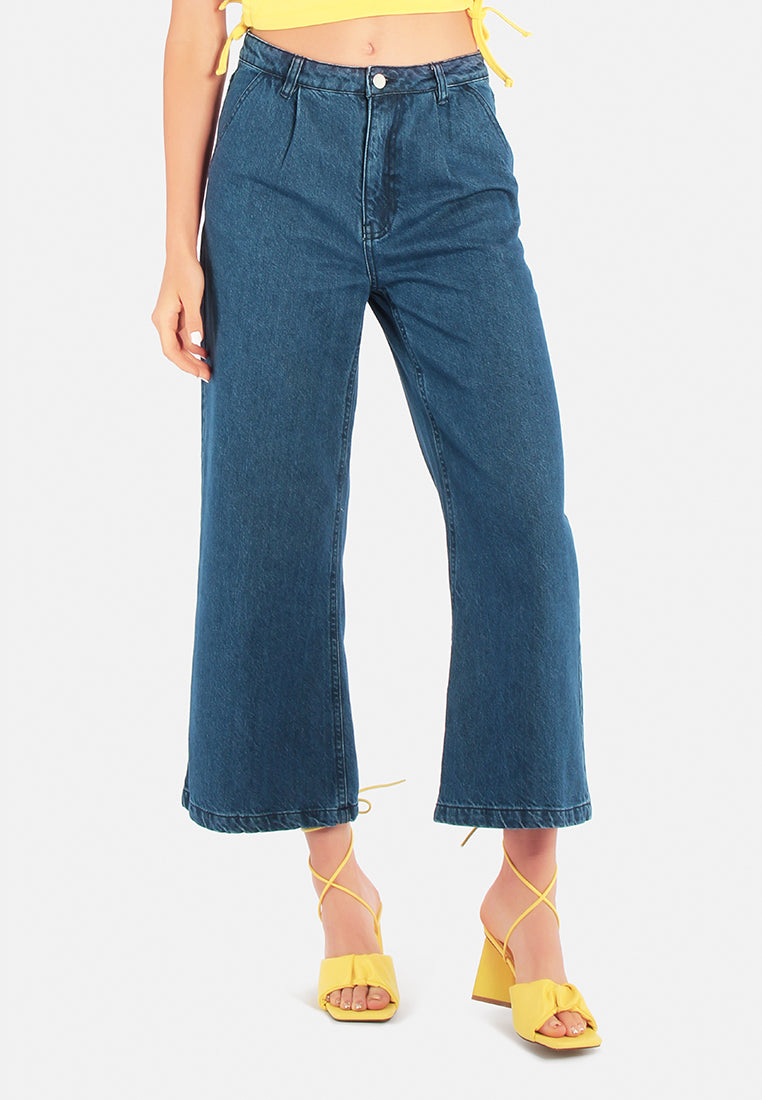 mid waist straight cut jeans pants#color_dark-blue