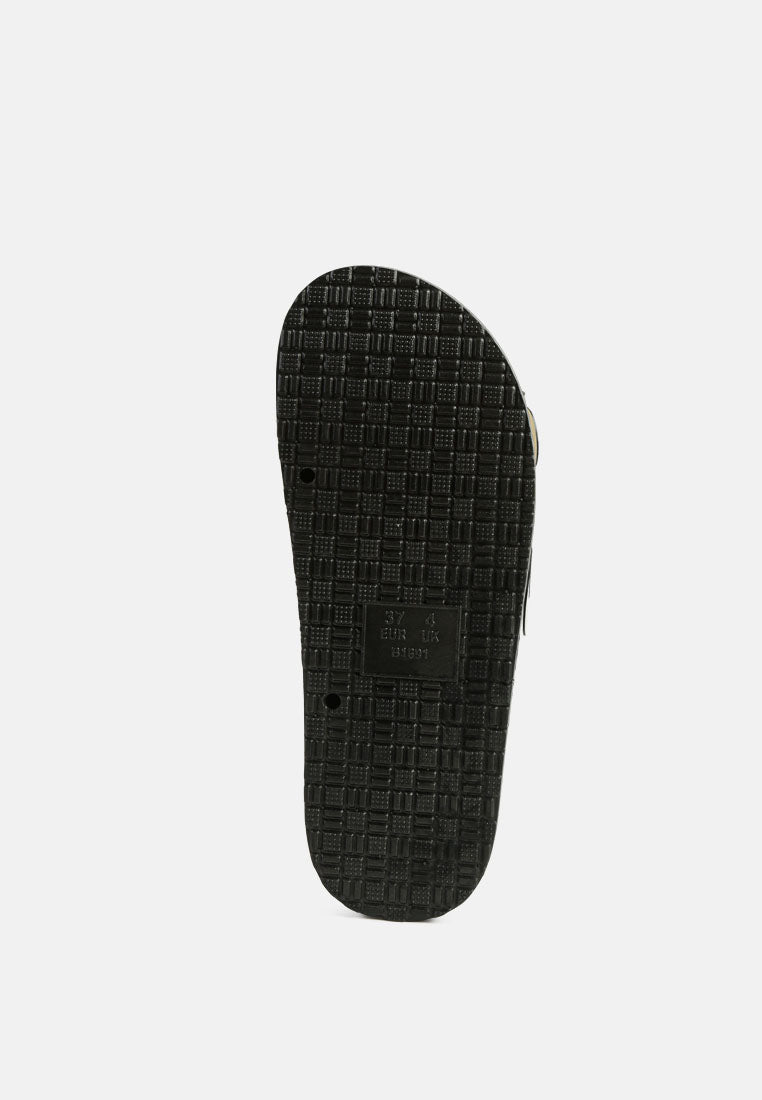 minata platform buckled slide sandals#color_black