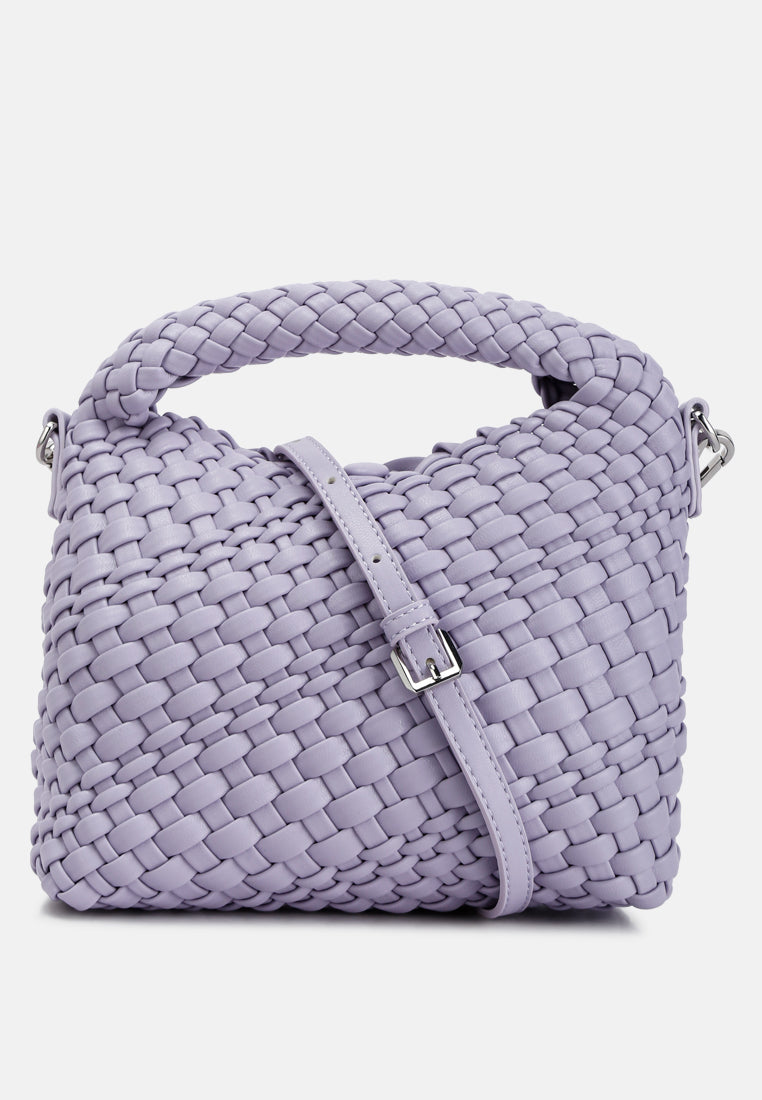 mini woven handbag by ruw#color_purple
