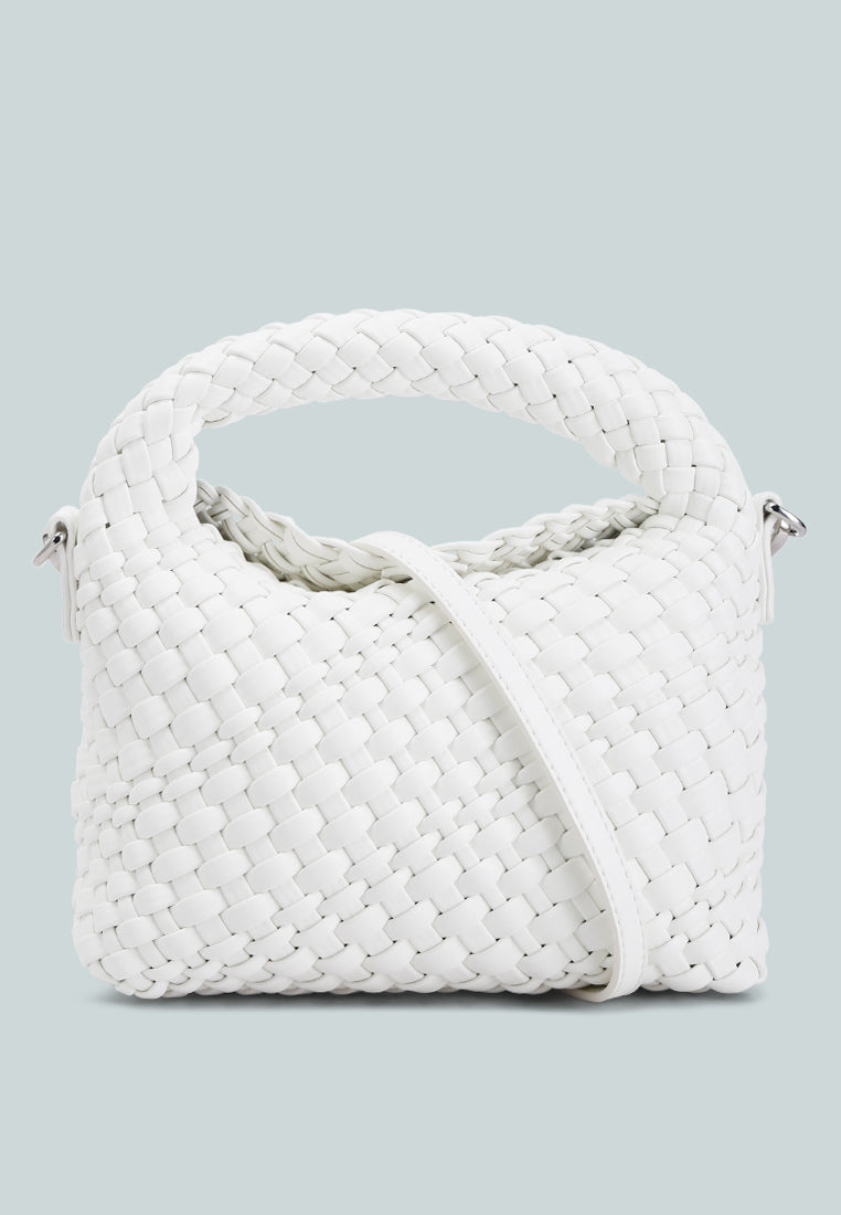 mini woven handbag by ruw#color_white