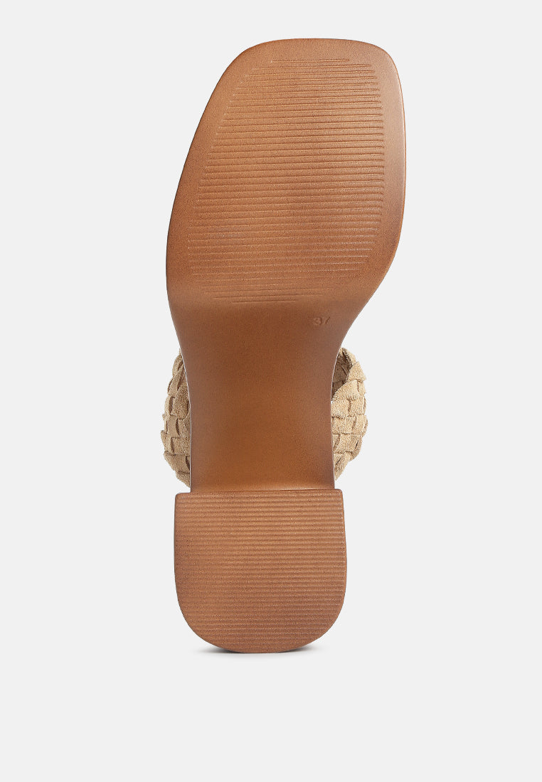 misaki woven suede strap platform sandals#color_beige