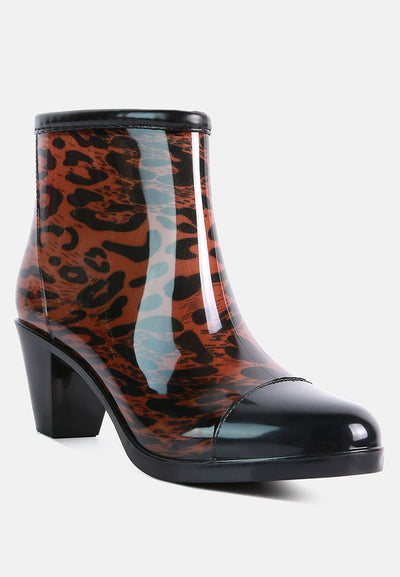 mizzle smart block heeled rainboots#color_brown