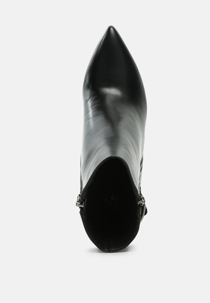 mlient high heel stilettos ankle boots#color_black
