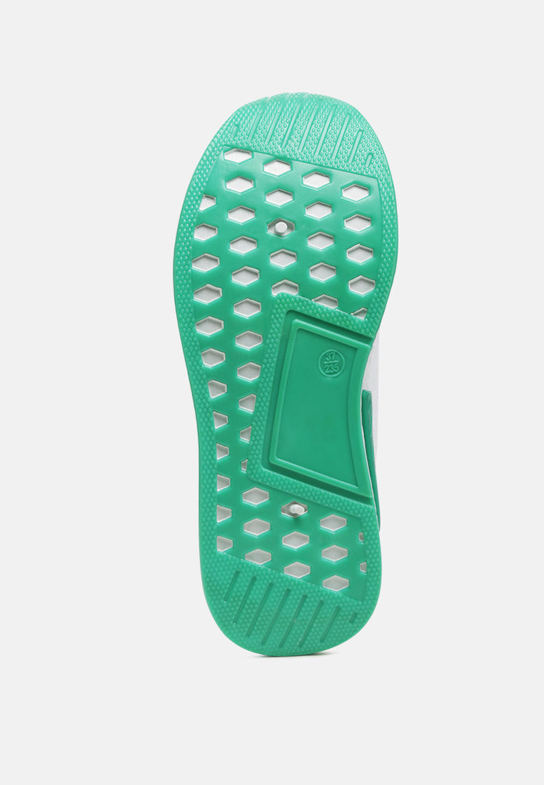 moleski foam flyknit walking sneakers#color_green