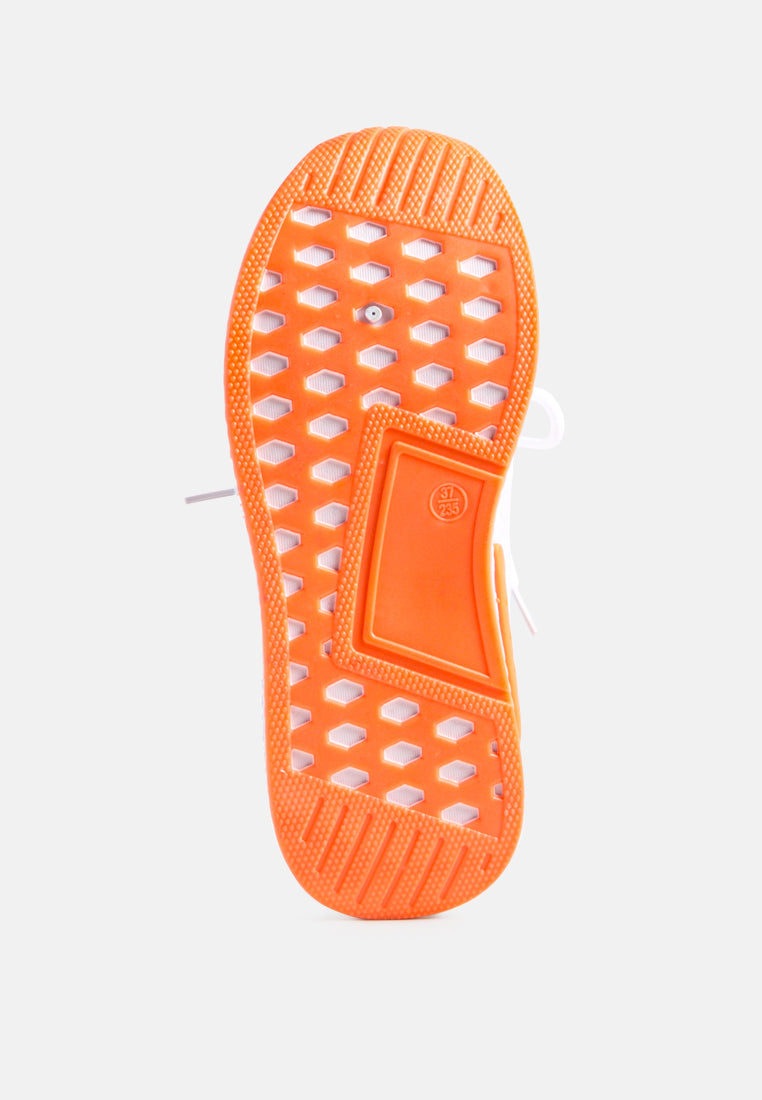 moleski foam flyknit walking sneakers#color_orange