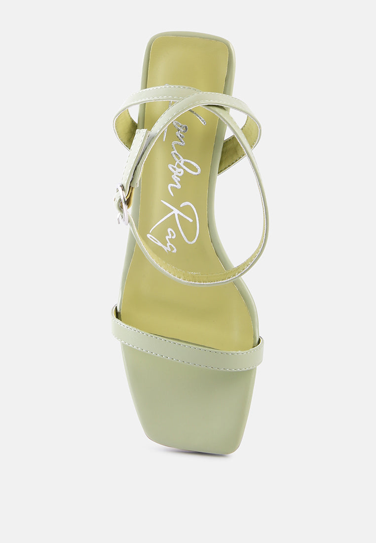 mooncut block heel ankle strap sandals#color_mint