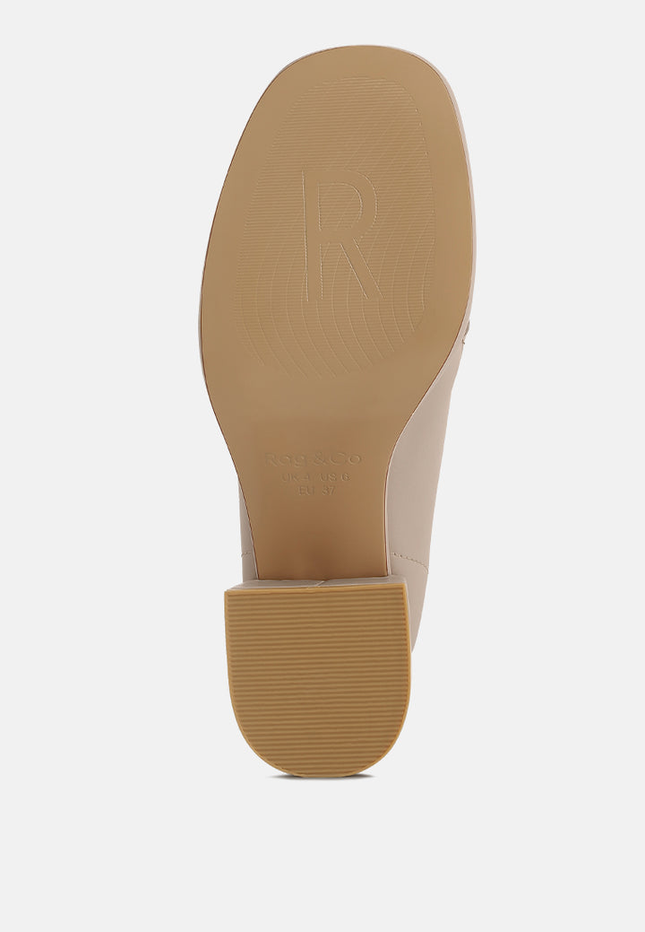 morgan metallic embellishment leather platform loafers#color_beige