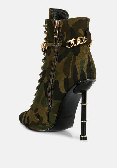 moulin ringed stiletto camouflage ankle boot#color_dark-green