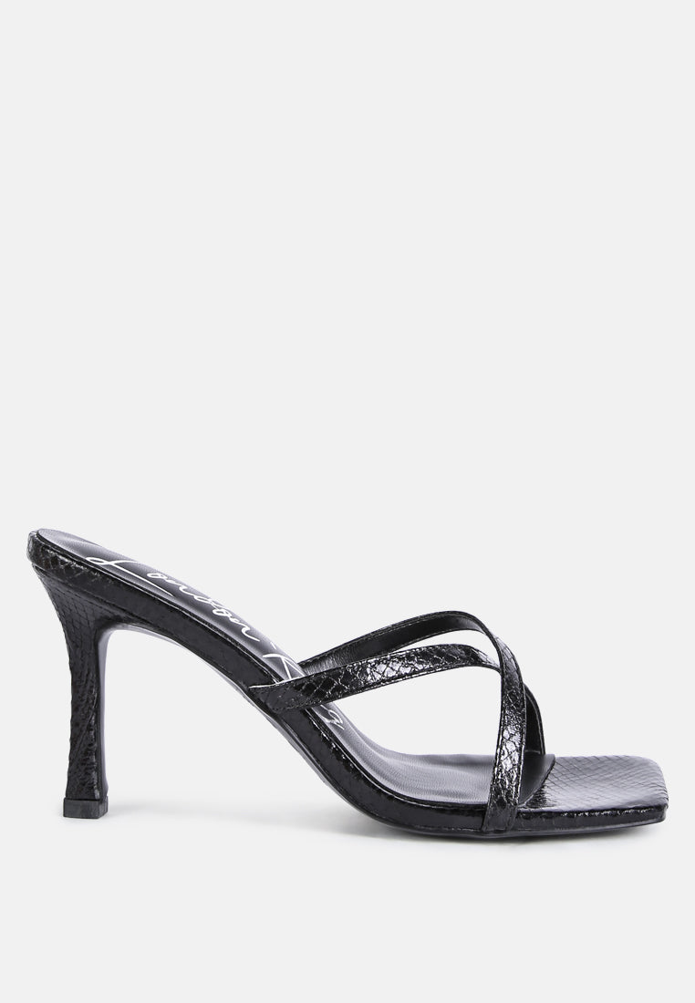 muriel croc cross strap slider sandals#color_black
