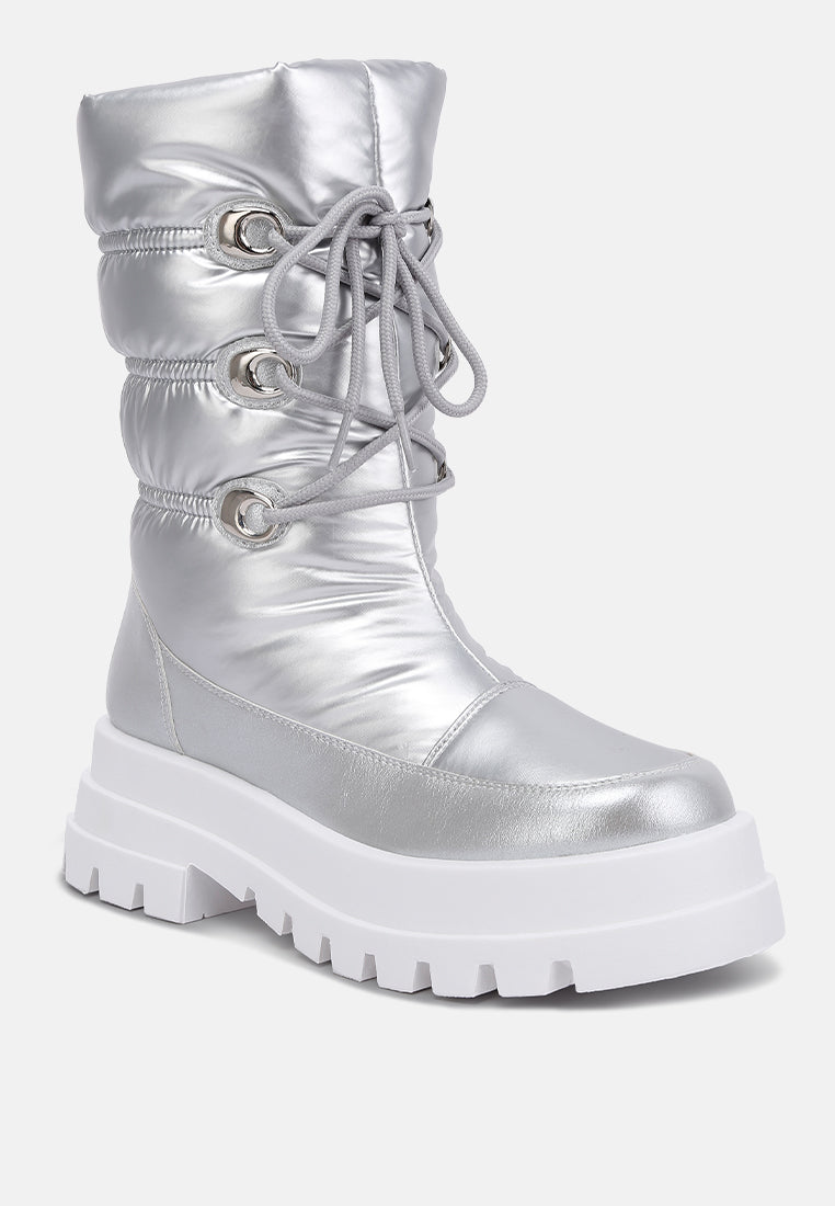murphy party faux leather lace up boots#color_silver