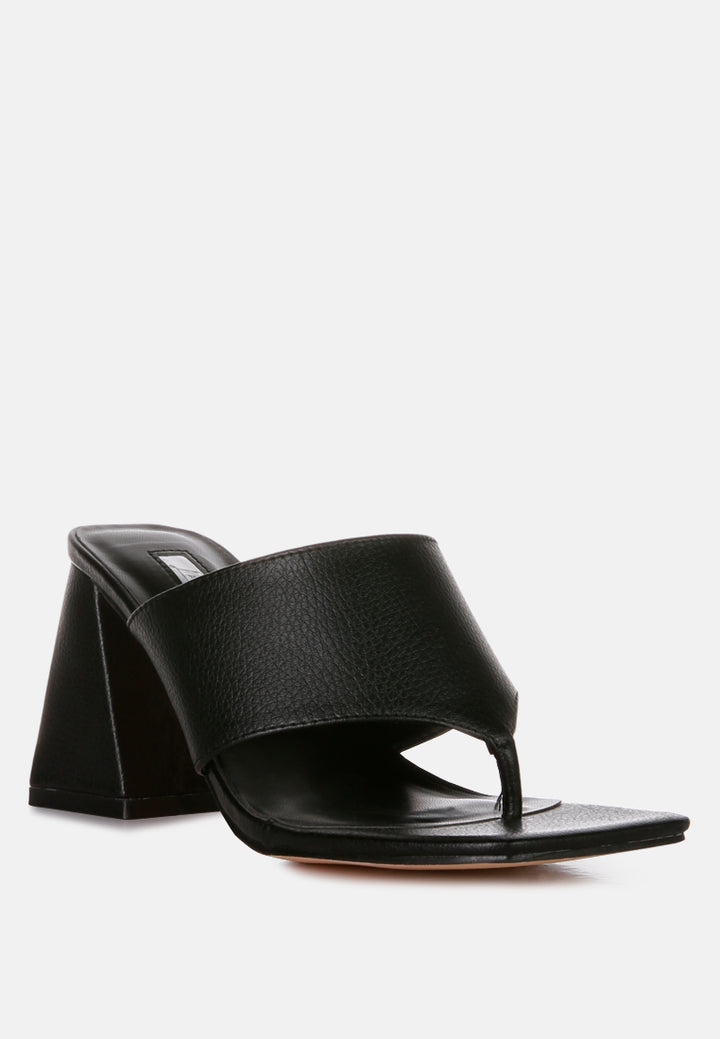 muse me block heel slip on thong sandals#color_black
