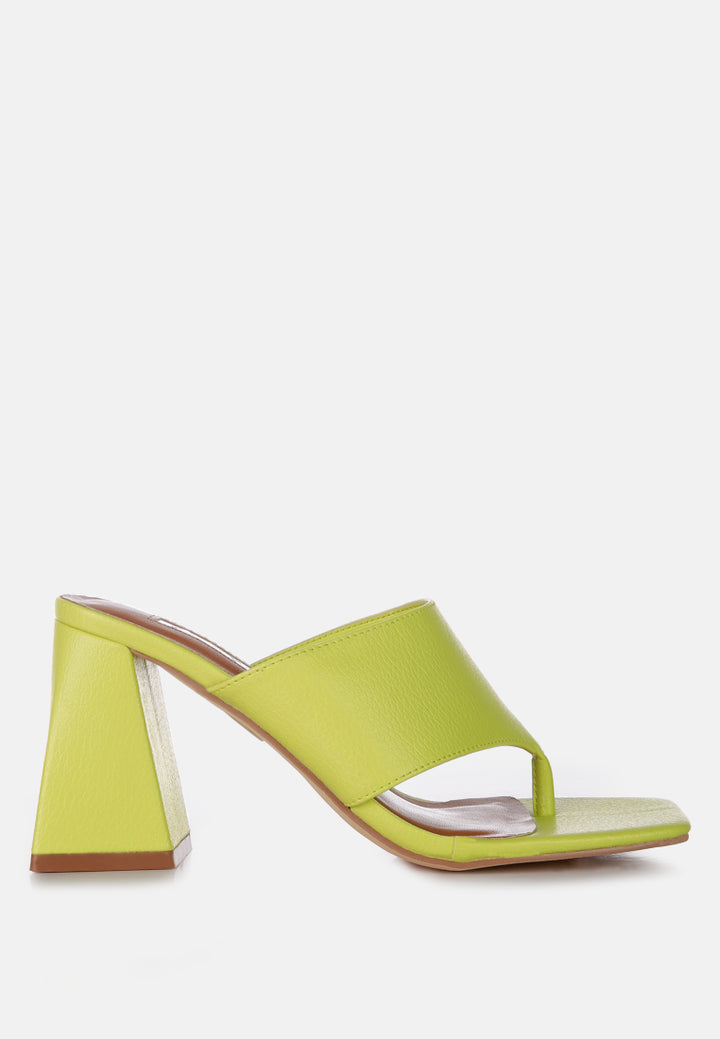 muse me block heel slip on thong sandals#color_lime
