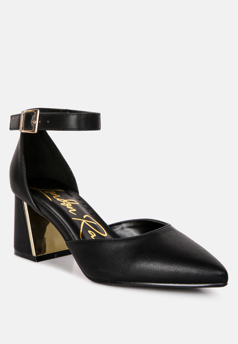 faux leather metallic accent heeled sandals by mode#color_black