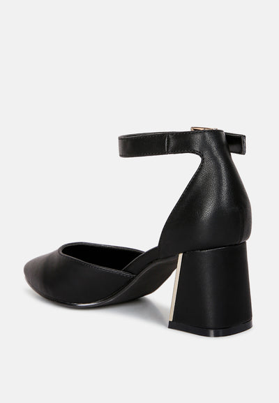 myla faux leather metallic sling heeled sandals#color_black