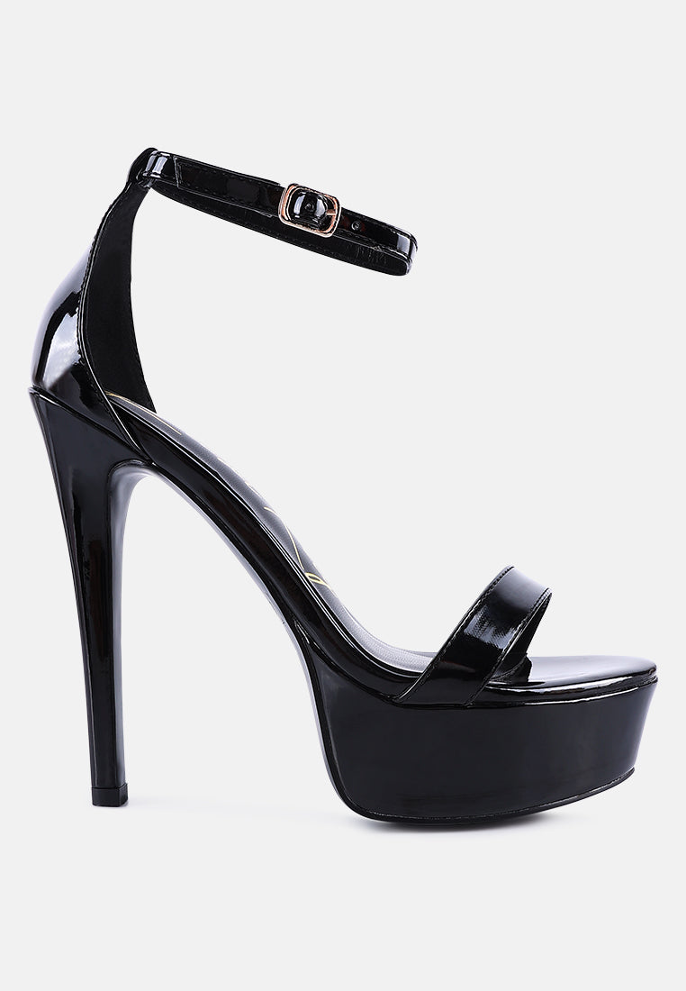 my mains high platform stiletto sandals#color_black