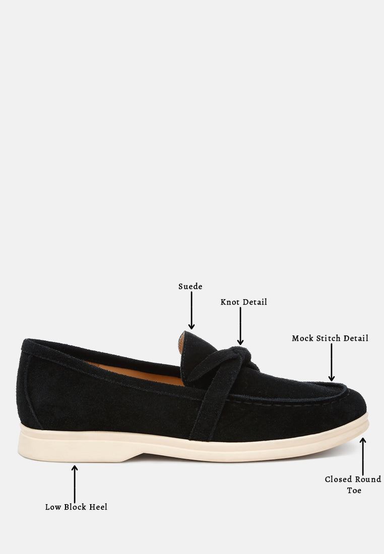 Mocasines con detalle de nudo de ante Nautica#color_black