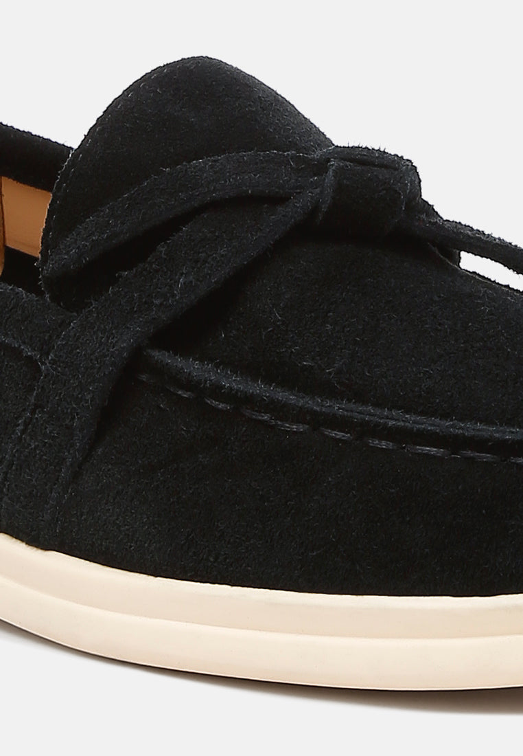 Mocasines con detalle de nudo de ante Nautica#color_black