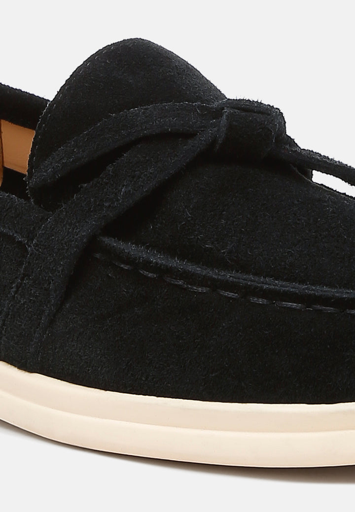 Mocasines con detalle de nudo de ante Nautica#color_black