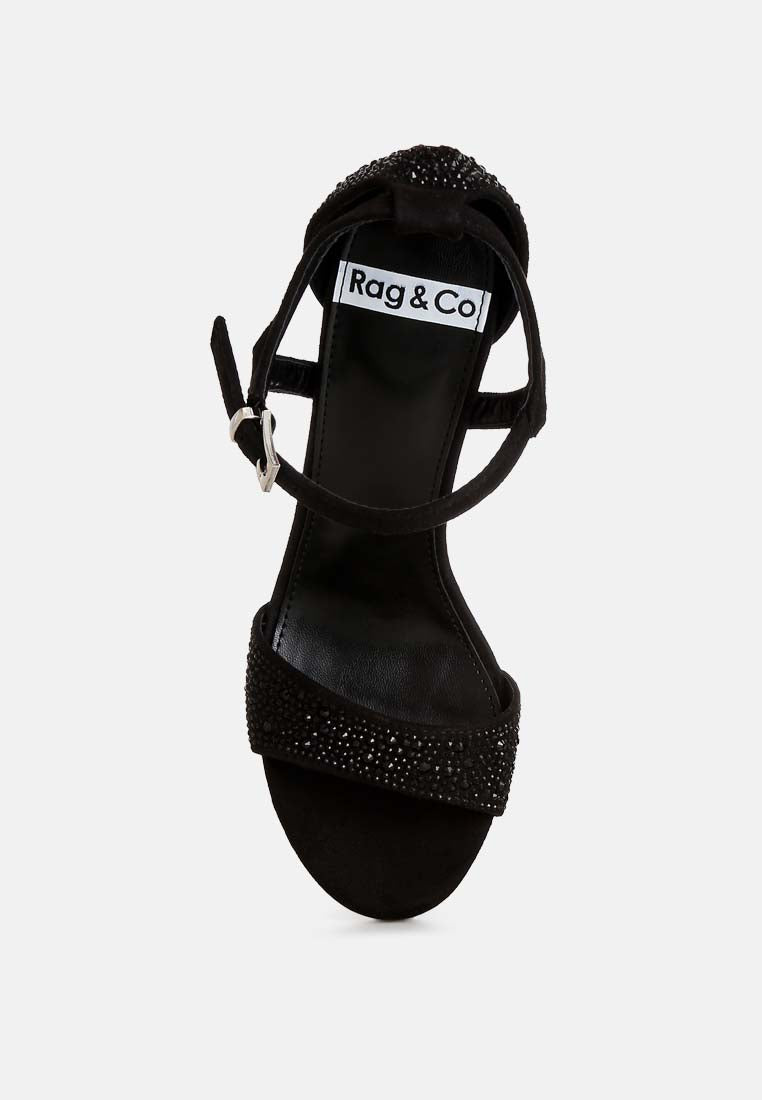 navoli rhinestones embellished sandals#color_black
