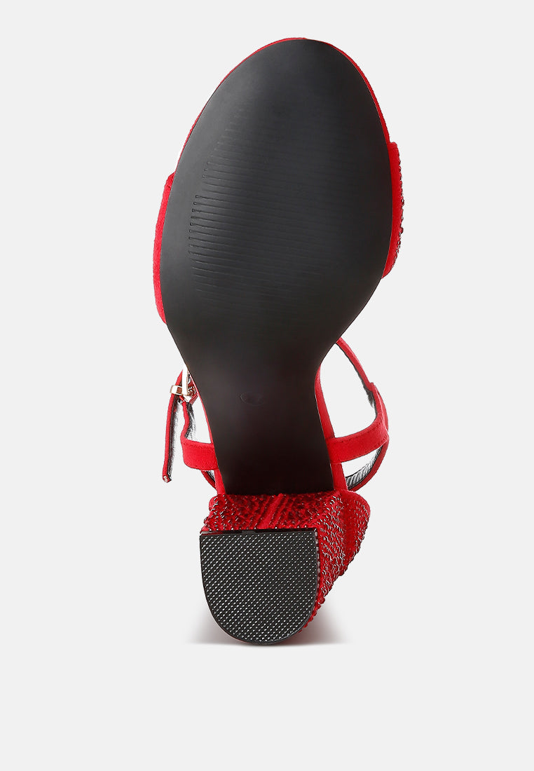 navoli rhinestones embellished sandals#color_red