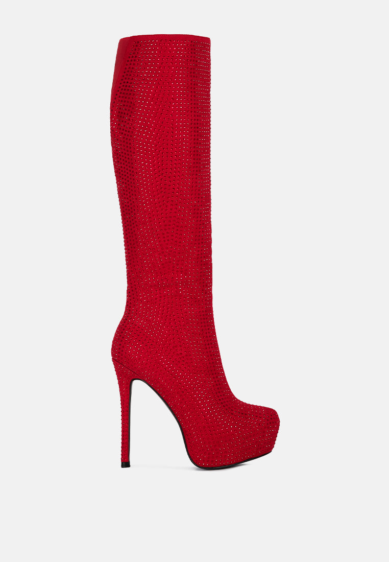 nebula diamante stiletto calf boots#color_red