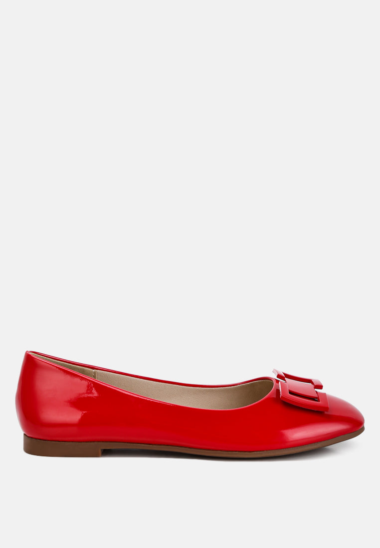 nek embellished flat ballerinas by rag#color_red