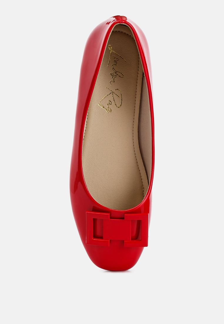 nek embellished flat ballerinas by rag#color_red