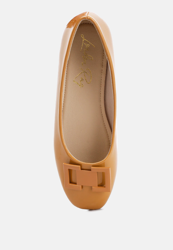 nek embellished flat ballerinas by rag#color_tan