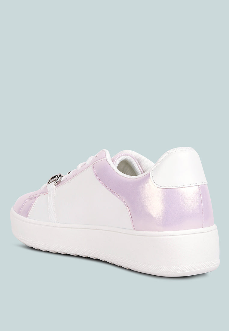 metallic sneakers by ruw#color_pink