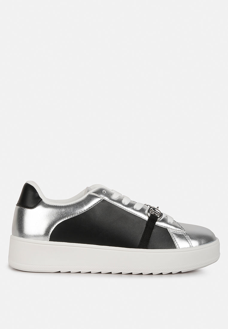 metallic sneakers by ruw#color_silver