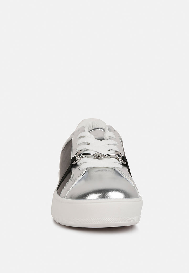 metallic sneakers by ruw#color_silver